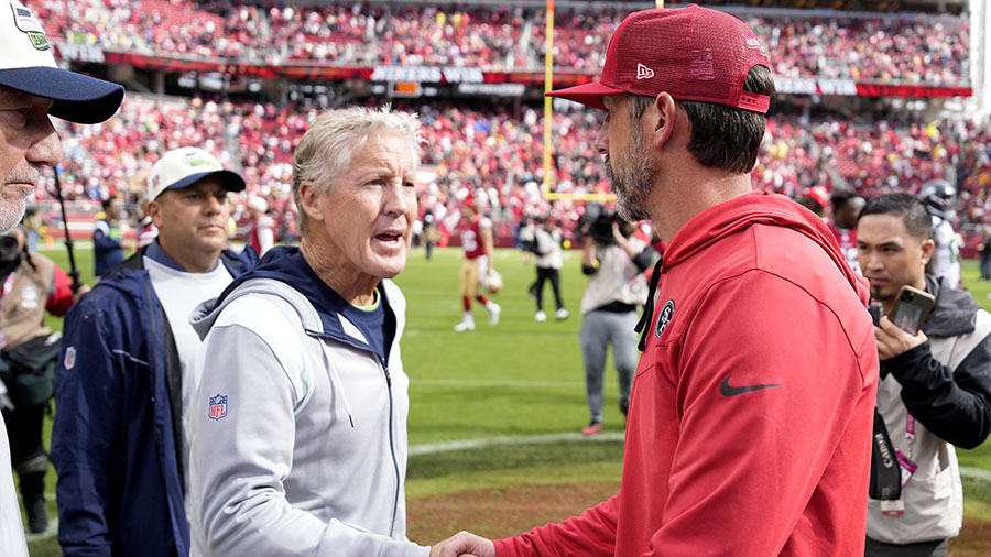 Seattle Seahawks Pete Carroll Kyle Shanahan...